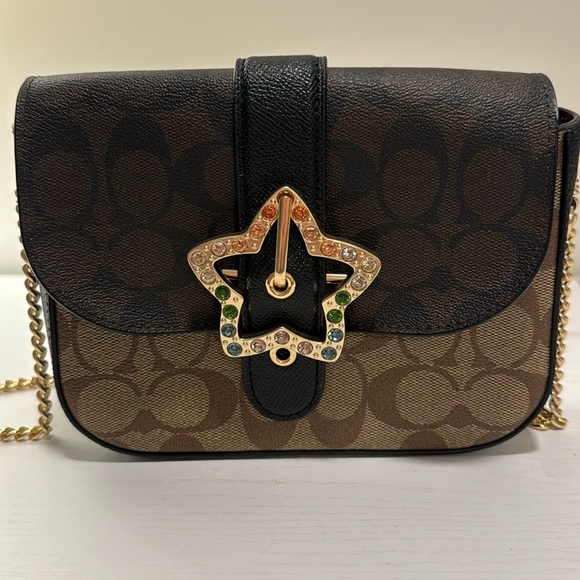 Coach Handbags - Coach Gemma Crossbody In Blocked Signature Canvas With Star Buckle ⭐️